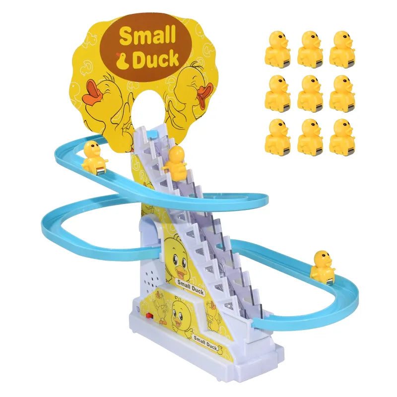 Kids Electric Small Duck Climbing Stairs Toy