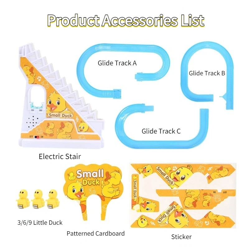 Kids Electric Small Duck Climbing Stairs Toy