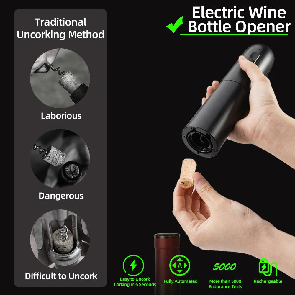 Electric Wine Opener Set