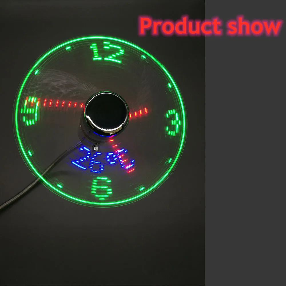 USB Night light Clock Fans