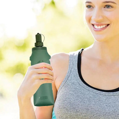 Folding Soft Flask Sport Water Bottle