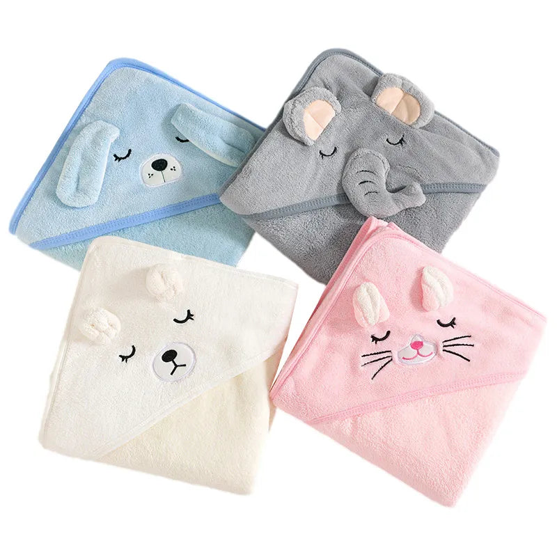 Newborn Hooded Towel Blanket