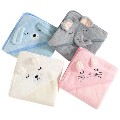 Newborn Hooded Towel Blanket