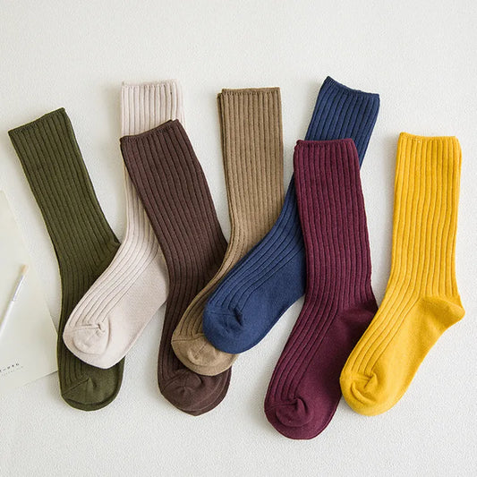 Cotton Loose Striped Socks