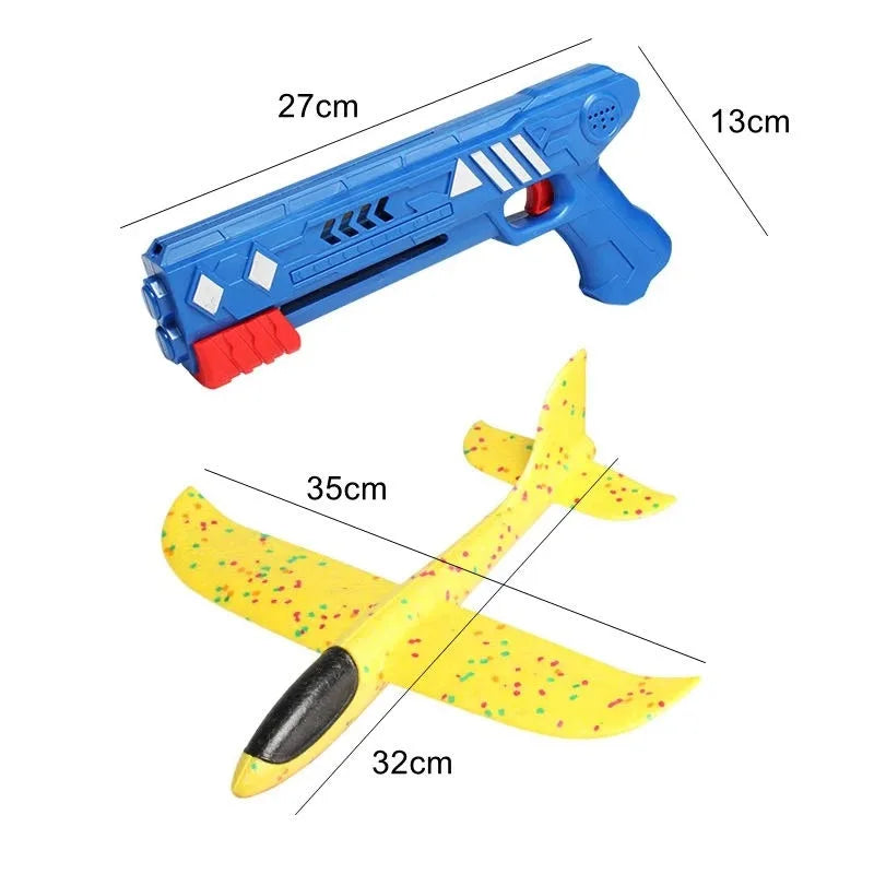 Kids Catapult Plane Toys Gun