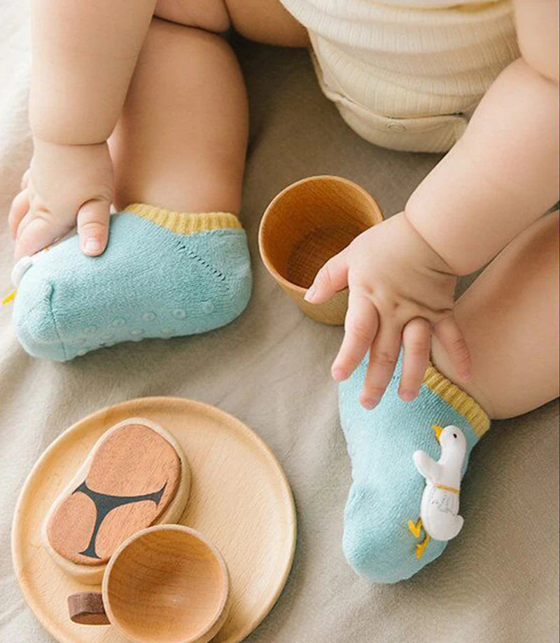Baby Anti Slip Short Socks Cotton Animal
