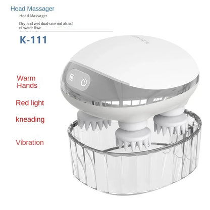Microcurrent Multi-function Head Massager Red Light Therapy