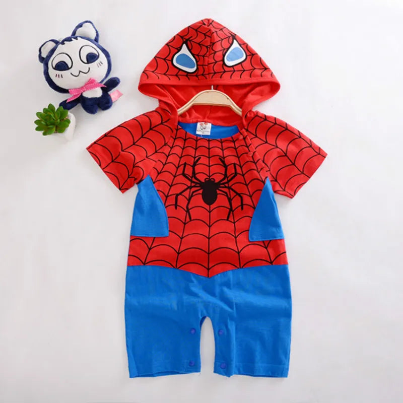 Spider Man Newborn Baby Boys Rompers