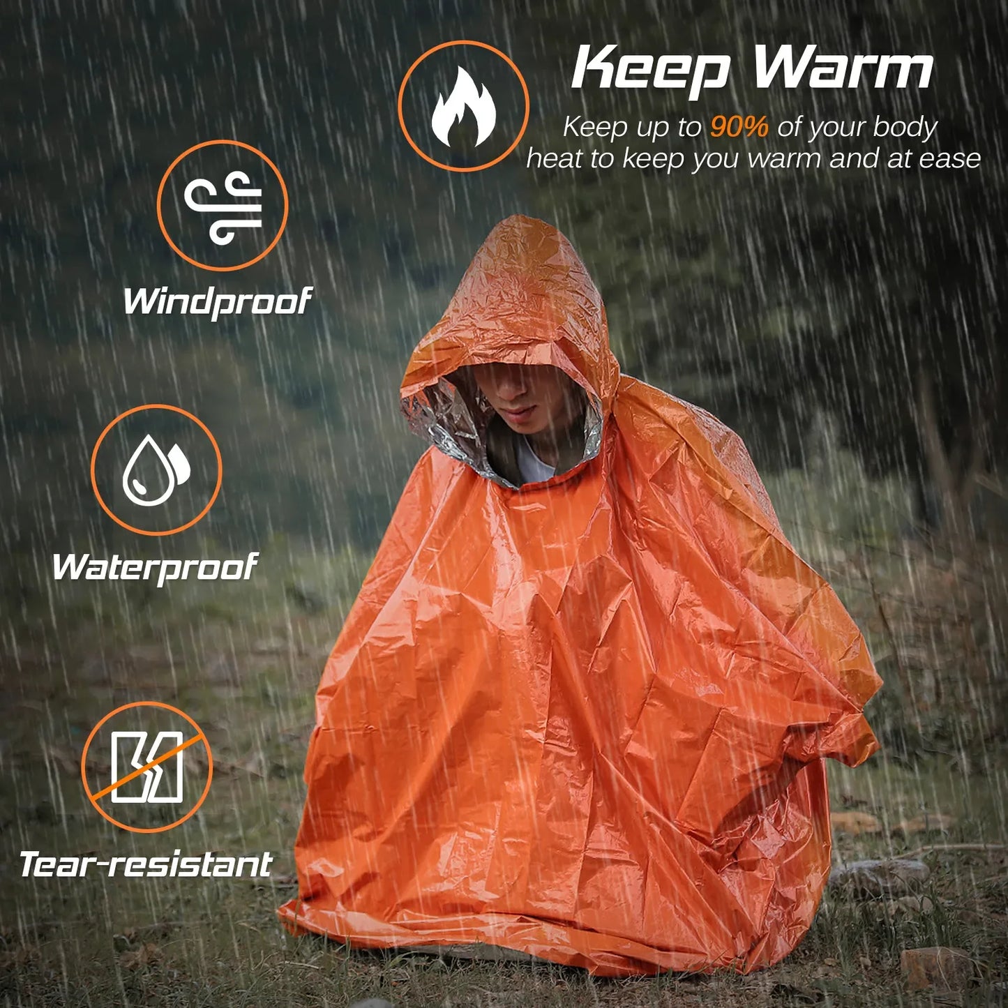 Emergency Waterproof Rain coat