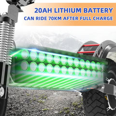 3200w Dual Motors Electric Scooter for Adults 75km/h Speed 70km Long Range 10 inch Tires E Scooter Patinete Electrico Skateboard