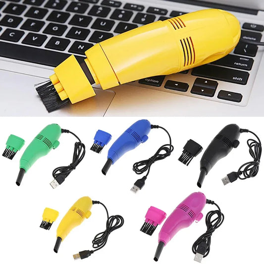 Portable Mini Computer Vacuum Keyboard Brush