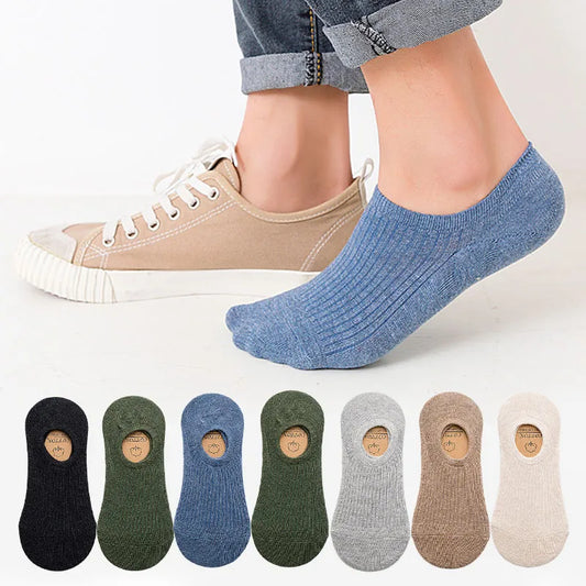 Cotton Invisible Socks Non-slip