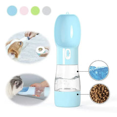 Dog Water Bottle Portable Pet Drinking Water Feeder Bowl Dog Cat Food Feeding for Puppy Dog Cat Outdoor Walking Travel Supplies