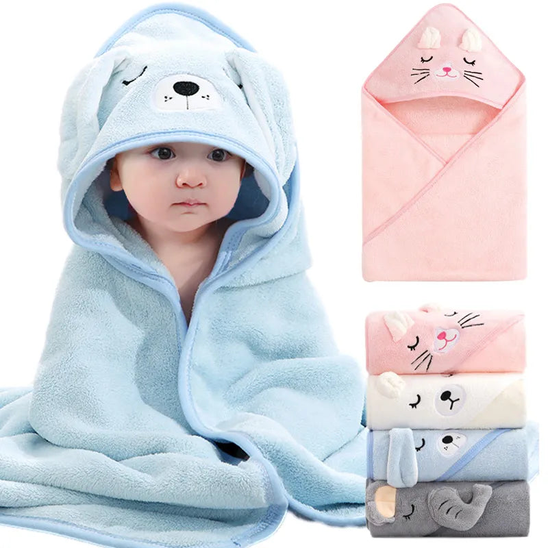 Newborn Hooded Towel Blanket