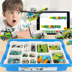STEM Educational Building Blocks Kit with Bluetooth Connectivity for WeDo 2.0 Core Programming Learning