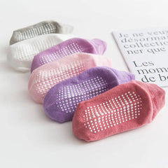Cotton Children's Anti-slip Boat Socks 6pack