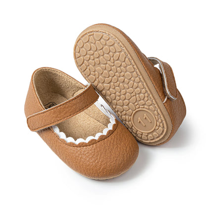 Baby Girls Soft Soled Non-Slip Crib Shoes