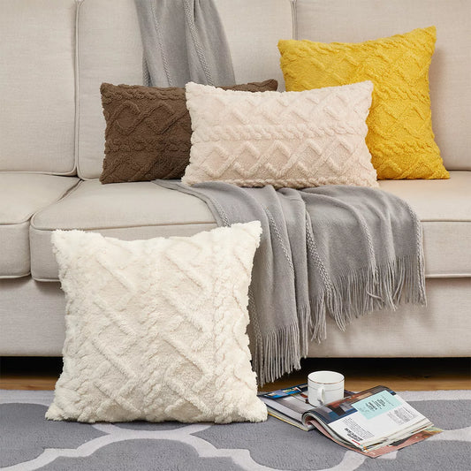 Fluffy Soft Throw Pillow cover For Sofa