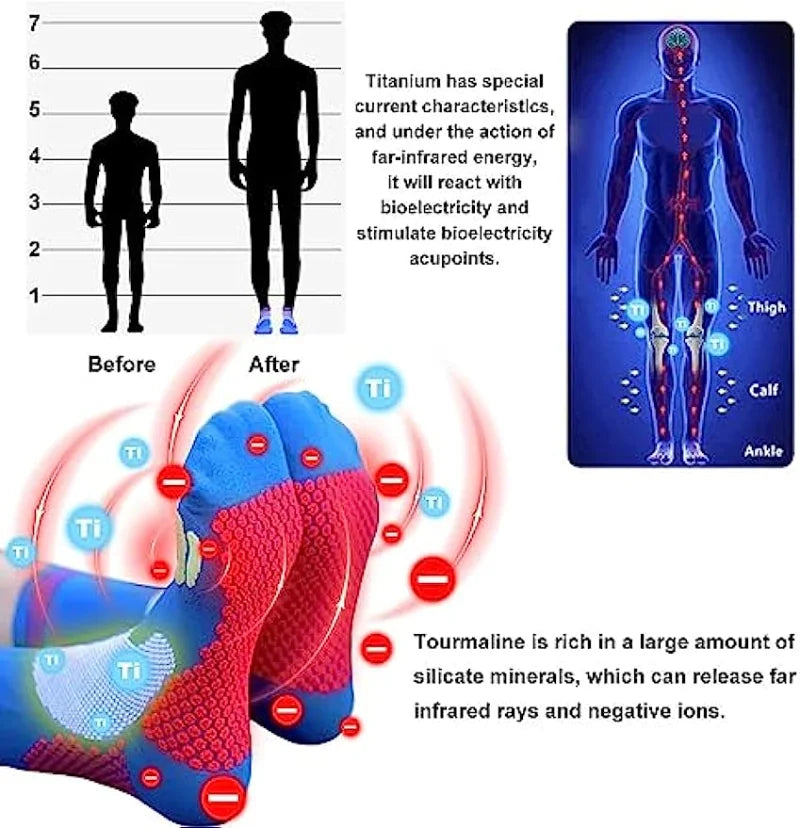 Titanium Ion Heightening Booster Socks