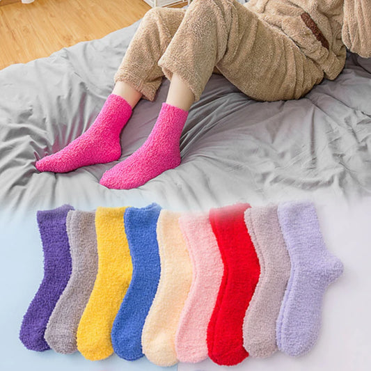 Fluffy Coral Thick Warm Socks