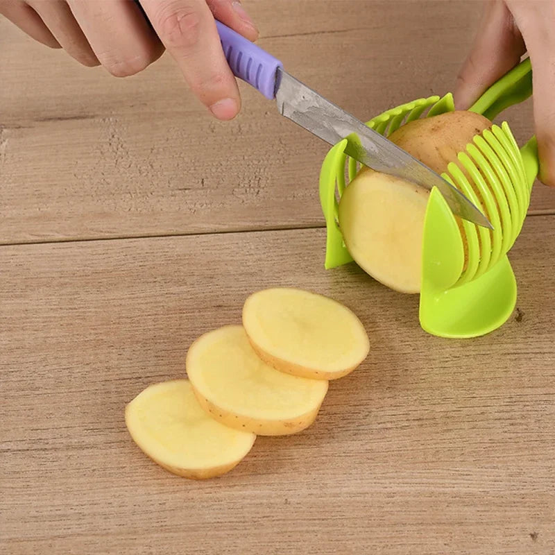 Handheld Tomato Slicer Bread Clip