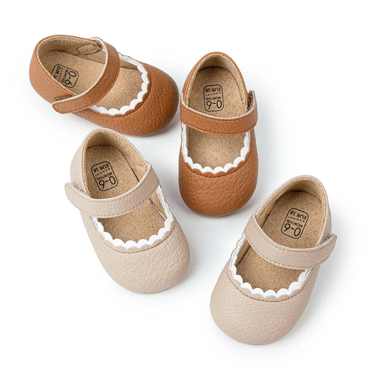 Baby Girls Soft Soled Non-Slip Crib Shoes