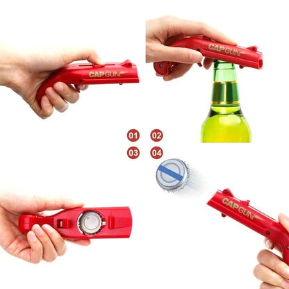 Bottle Opener Flying Cap Gun