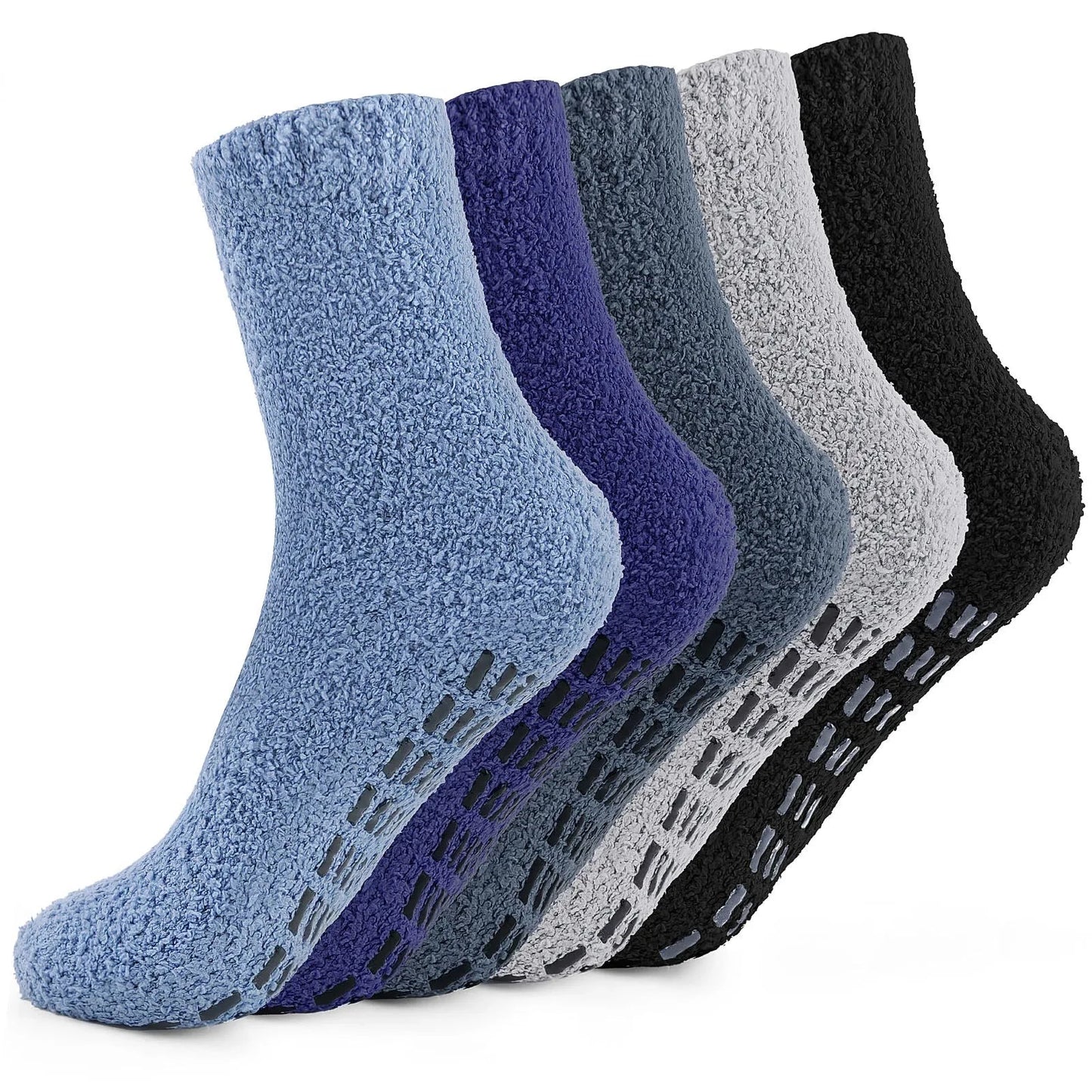 Men's Fuzzy Socks with Grippers