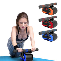 Double Wheel Ab Roller – Automatic Rebound Abdominal Fitness Trainer