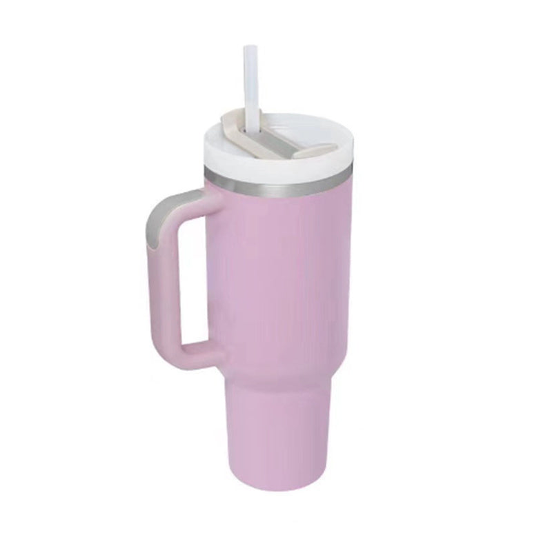40oz Insulated Tumbler with Handle – Spill-Proof Stainless Steel Cup