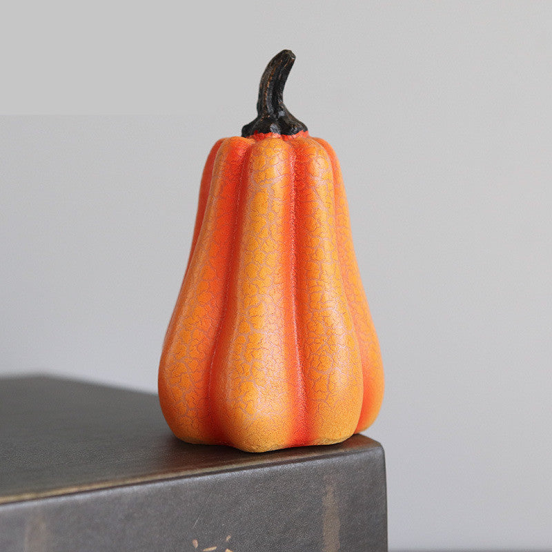 Halloween Pumpkin Lantern – LED Candle Resin Decorative Light