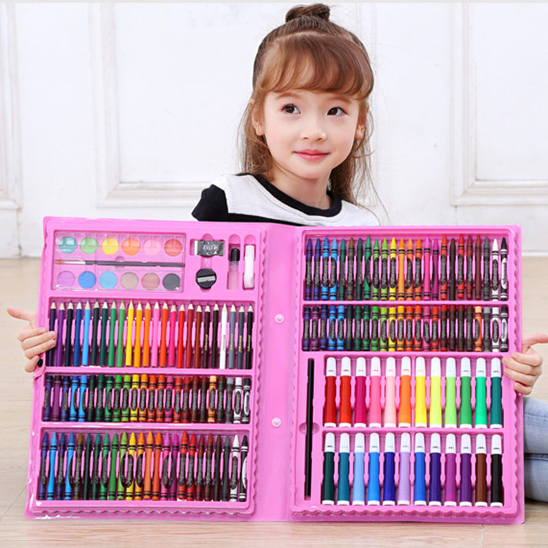 168-Piece Painting & Watercolor Pen Set for School & Art Supplies