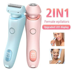 2-in-1 Women’s Electric Hair Removal Epilator – USB Rechargeable Shaver
