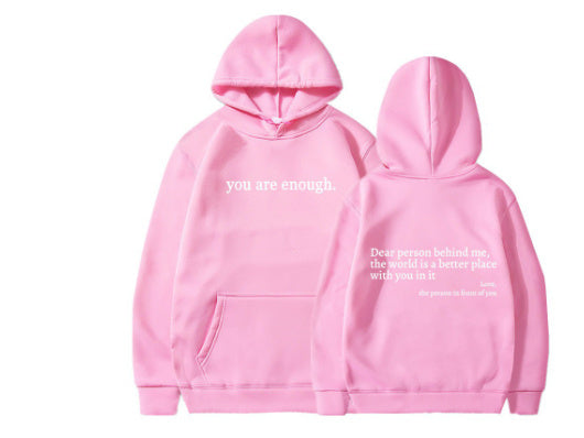 Unisex Printed Hoodie – Plush Kangaroo Pocket Drawstring Pullover