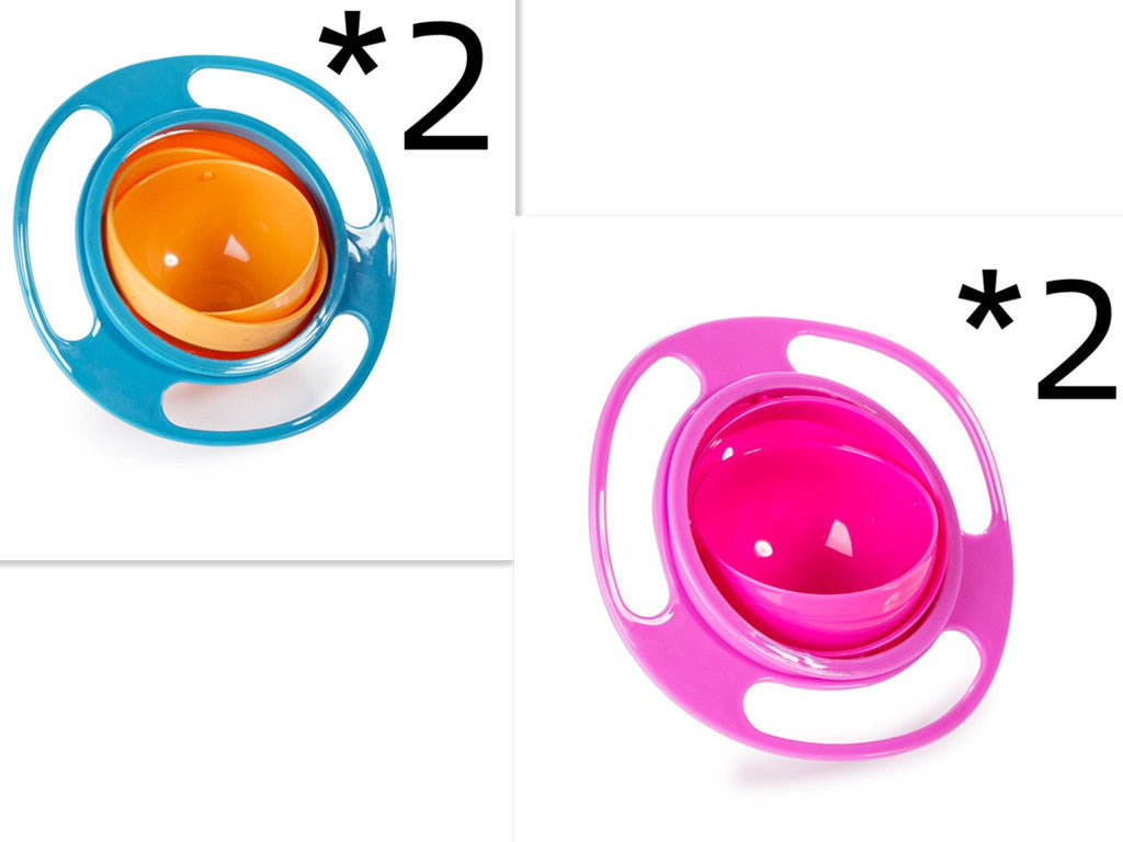 360° Rotate Spill-Proof Baby Bowl – Durable, Easy-to-Clean Dish