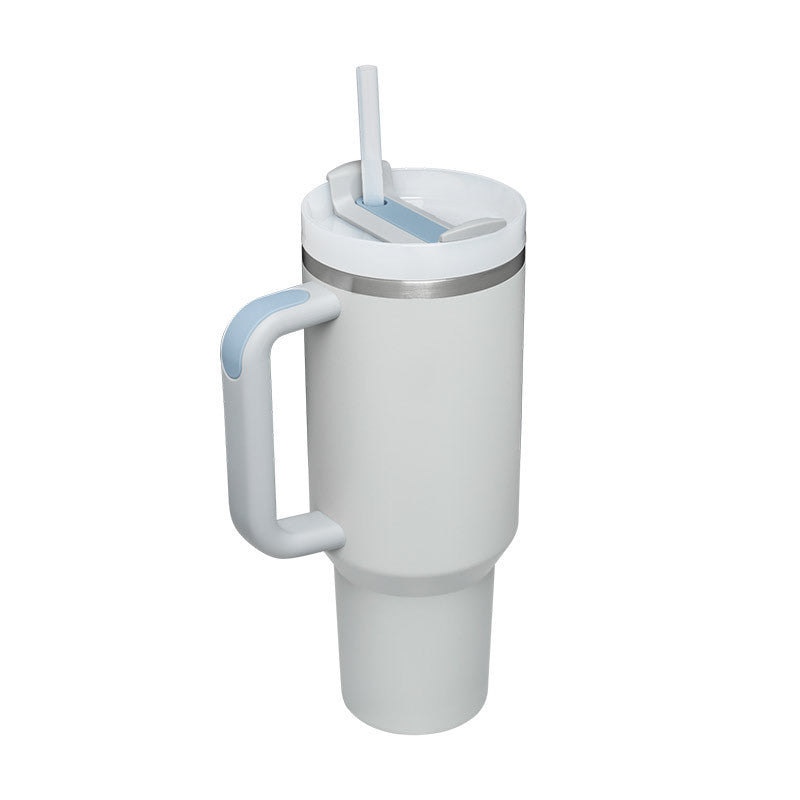 40oz Insulated Tumbler with Handle – Spill-Proof Stainless Steel Cup