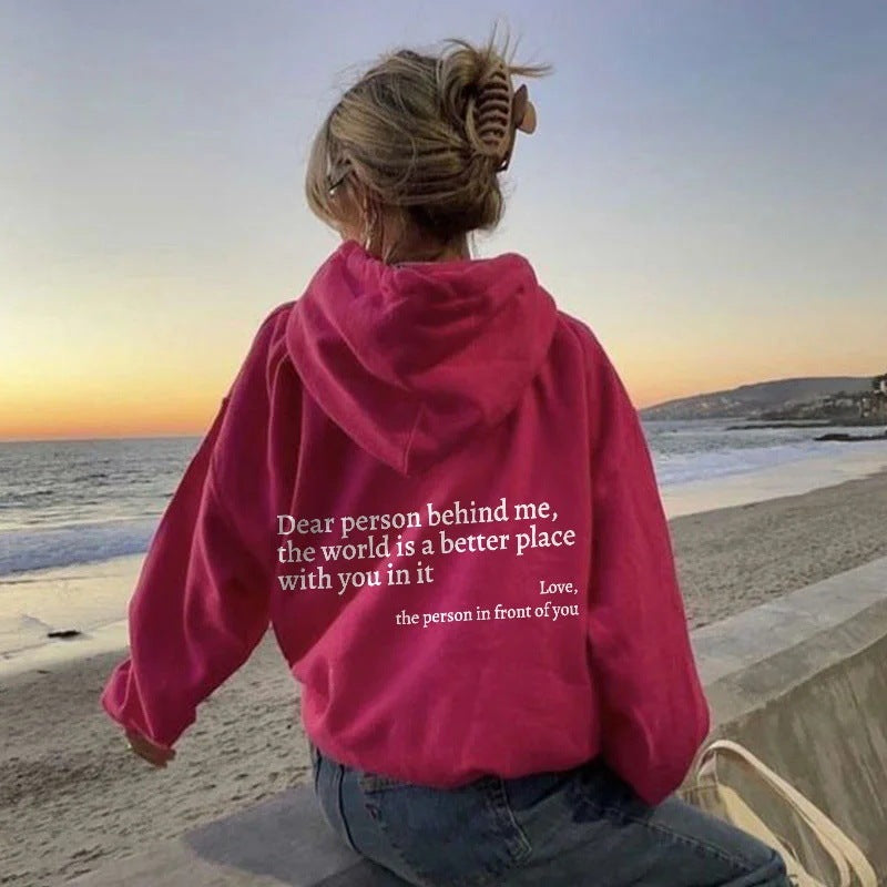 Unisex Printed Hoodie – Plush Kangaroo Pocket Drawstring Pullover