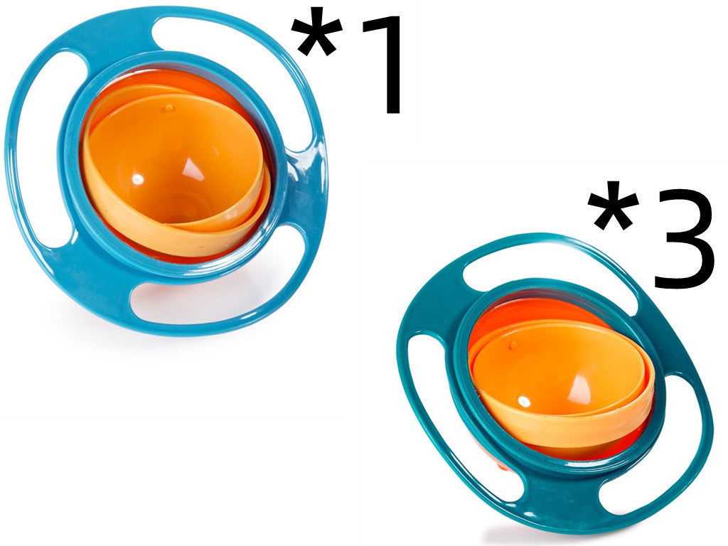 360° Rotate Spill-Proof Baby Bowl – Durable, Easy-to-Clean Dish