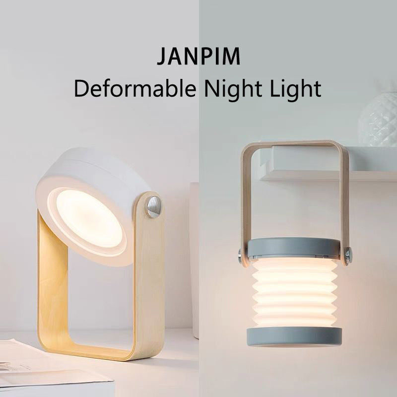 Foldable LED Night Light – Touch Dimmable Portable USB Lantern Lamp