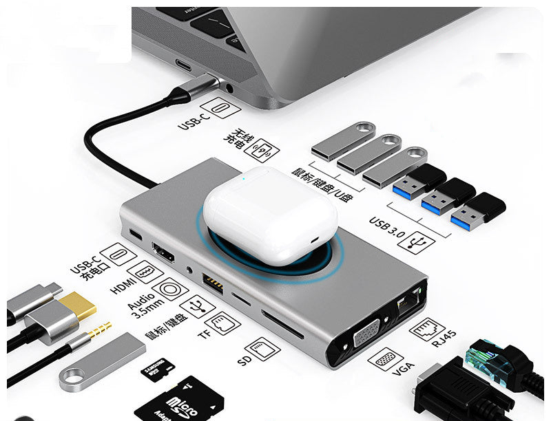 Multi-Function USB-C Hub – HDMI Docking Station & Notebook Adapter