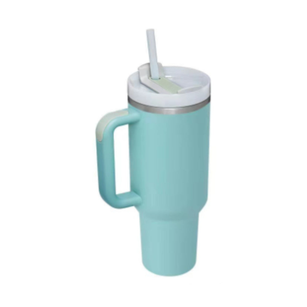 40oz Insulated Tumbler with Handle – Spill-Proof Stainless Steel Cup