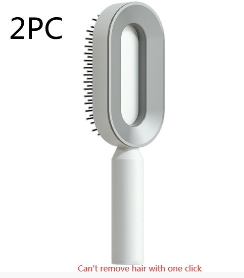 Self-Cleaning Hair Brush – Anti-Static Scalp Massage Detangling Comb