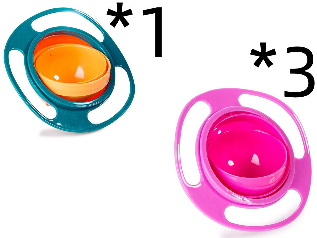 360° Rotate Spill-Proof Baby Bowl – Durable, Easy-to-Clean Dish