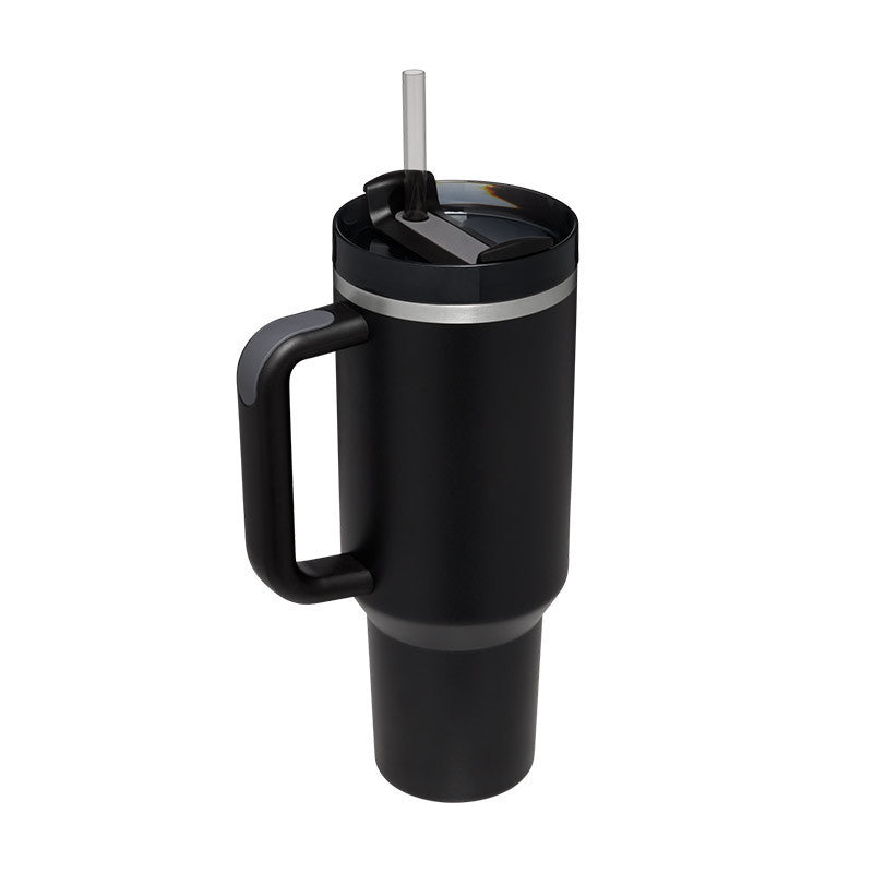 40oz Insulated Tumbler with Handle – Spill-Proof Stainless Steel Cup
