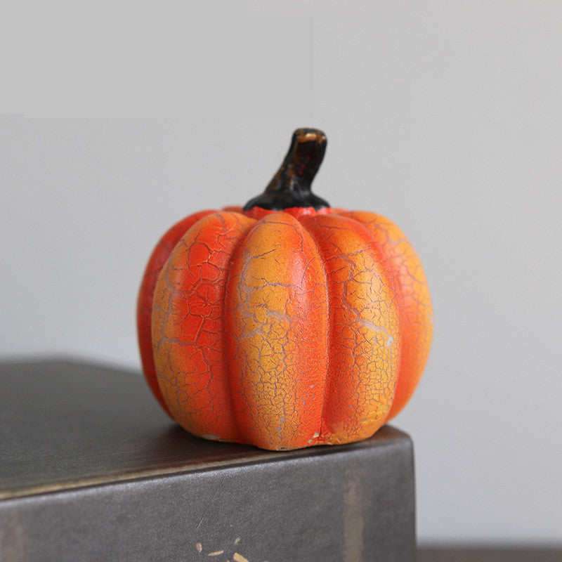 Halloween Pumpkin Lantern – LED Candle Resin Decorative Light