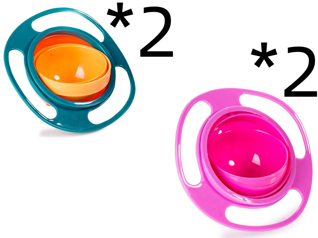 360° Rotate Spill-Proof Baby Bowl – Durable, Easy-to-Clean Dish