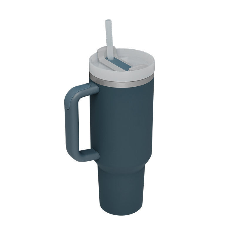 40oz Insulated Tumbler with Handle – Spill-Proof Stainless Steel Cup