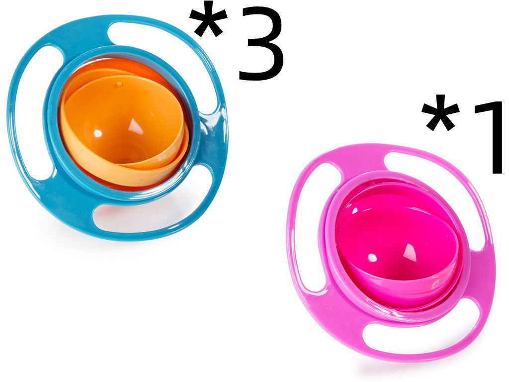 360° Rotate Spill-Proof Baby Bowl – Durable, Easy-to-Clean Dish